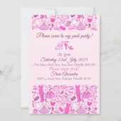 Roze en hete roze mode kaart (Voorkant)