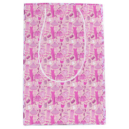 Roze en hete roze mode medium cadeauzakje