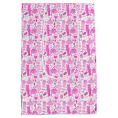 Roze en hete roze mode medium cadeauzakje (Achterkant)