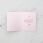 Roze en hete roze modepatroon kaart (Binnen)