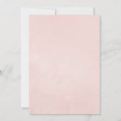 Roze en houtskool Baby of Vrijgezellenfeest per po Kaart (Achterkant)