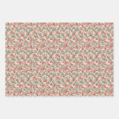 Roze en Hulst Kerst Inpakpapier Vel (Voorkant 3)