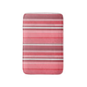 Roze en inktstrepen badmat (Voorkant Verticaal)
