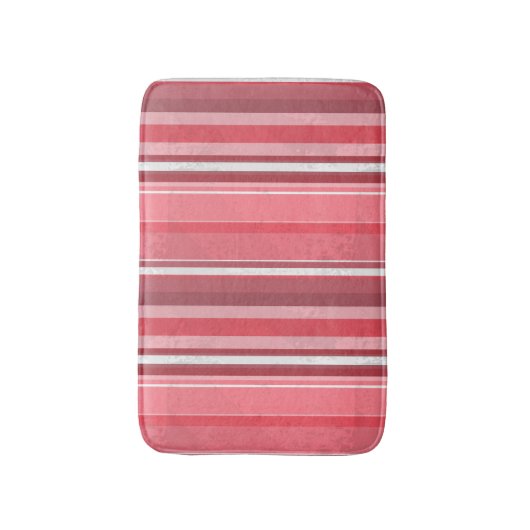 Roze en inktstrepen badmat (Voorkant Verticaal)