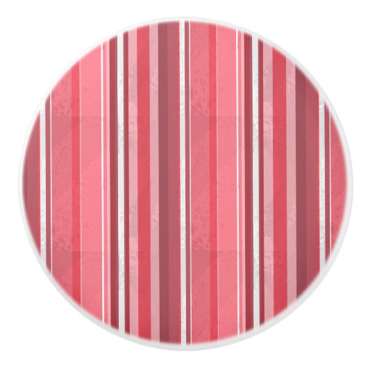 Roze en inktstrepen keramische knop (Voorkant)