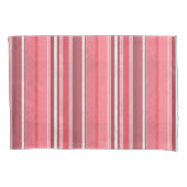 Roze en inktstrepen kussensloop (Voorkant)