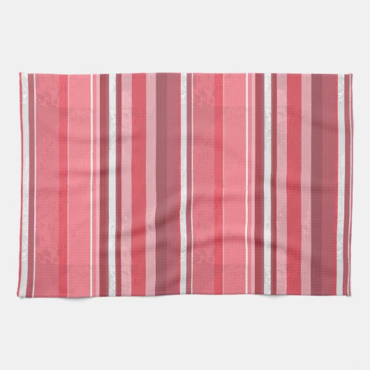 Roze en inktstrepen theedoek (Horizontaal)