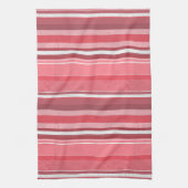 Roze en inktstrepen theedoek (Verticaal)