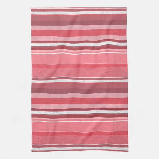 Roze en inktstrepen theedoek (Verticaal)