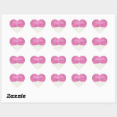 Roze en Ivoor Damask Dank u Sticker (Vel)