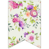 Roze en ivoor dromen bruidsmeisjesfeest vlaggetjes (Eerste vlag)