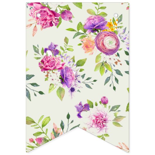 Roze en ivoorkleurige droom bruidsdouche vlaggetjes (Eerste vlag)