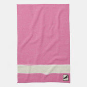 Roze en Ivoren Gotische Kraai Vakantie Theedoek (Verticaal)