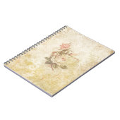  Roze en Ivory Roos Notitieboek (Linkerzijde)