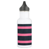 roze en jachtstrepen waterfles  (Links)