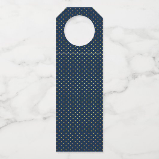 Roze en jachttropische bladeren, polka dots bruilo flessenhanger (Achterkant)