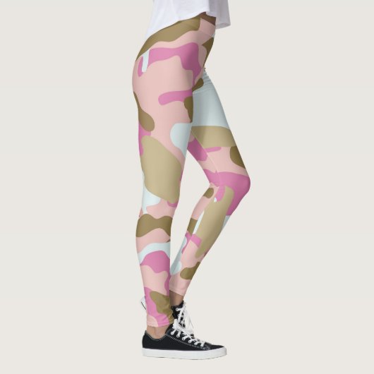 Roze en kaki camo Leggings (Rechts)