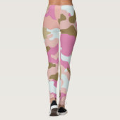 Roze en kaki camo Leggings (Achterkant)