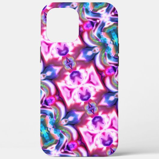 Roze en kleurrijke verstandhouding met ruwe glasst Case-Mate iPhone case (Achterkant)