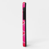 Roze en Koraal Diamant Patroon Case-Mate iPhone Case (Achterkant/links)