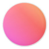 Roze en koraal keramische knop (Voorkant)