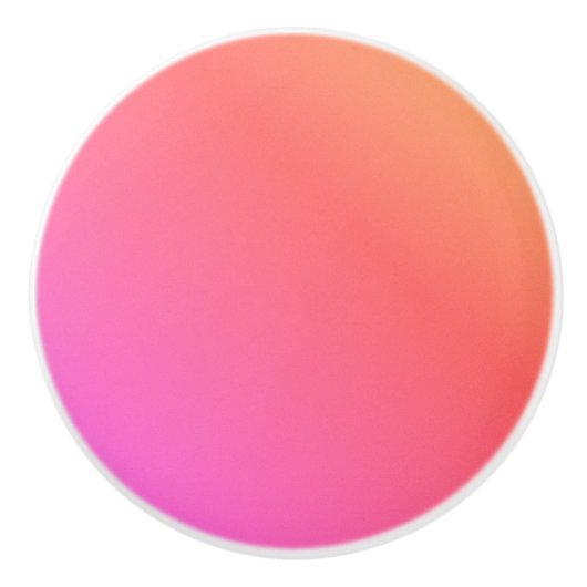 Roze en koraal keramische knop (Voorkant)