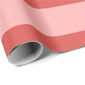 Roze en Koraal Pencil Stripes Cadeaupapier (Rol Hoek)