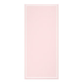 Roze en koraal Vrouwelijke Logo prijslijst Reclamekaart (Achterkant)