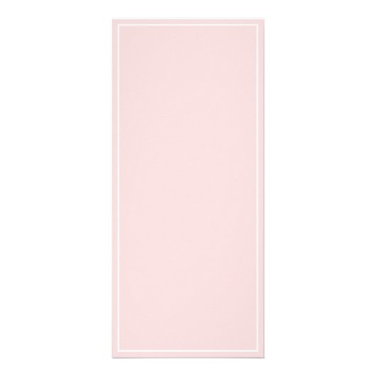 Roze en koraal Vrouwelijke Logo prijslijst Reclamekaart (Achterkant)