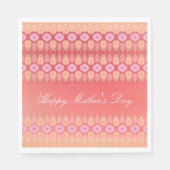 Roze en koraalmoerdpapier luiers servet (Voorkant)