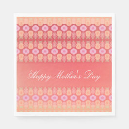 Roze en koraalmoerdpapier luiers servet