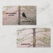  roze en kraai visitekaartje (Voorkant / Achterkant)