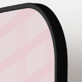 Roze en lavendelblush gingham-patroon pickleball paddle (Links Detail)