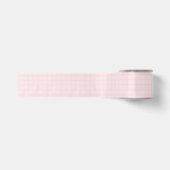 Roze en lavendelblush gingham-patroon satijnen lint (Voorkant)