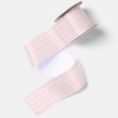 Roze en lavendelblush gingham-patroon satijnen lint (Achterkant)