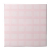 Roze en lavendelblush gingham-patroon tegeltje (Voorkant)