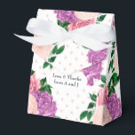 Roze en lavendelpaarse bloem bedankdoosjes<br><div class="desc">Vintage waterverf bloemen favorieten doos met trendy perzik,  roze en lavendel paarse kleuren,  ontworpen om snel en eenvoudig te worden aangepast aan uw evenement specifieke details.</div>