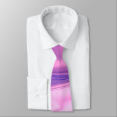 Roze en lavender Abstract Stropdas (Gebonden)