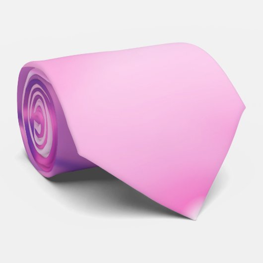 Roze en lavender Abstract Stropdas (Opgerold)