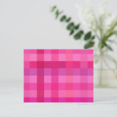 Roze en lavender briefkaart (Staand voorkant)