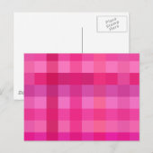 Roze en lavender briefkaart (Voorkant / Achterkant)