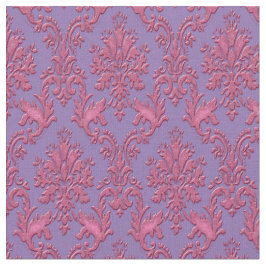 Roze en lavender Damask Stof