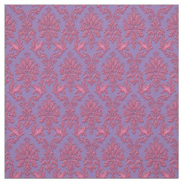Roze en lavender Damask Stof