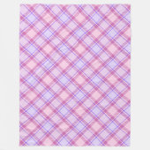 Roze en lavender fleece deken (Voorkant)