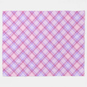Roze en lavender fleece deken (Voorkant (Horizontaal))