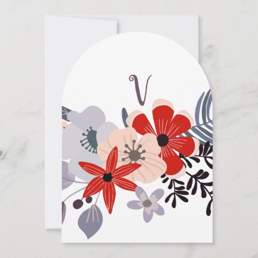  roze en lavender kaart (Achterkant)