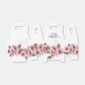 Roze en Lelie Roze Bruiloftsborrel Bedankdoosjes (Uitgevouwen)