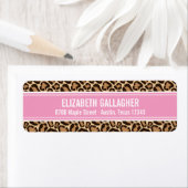 Roze en Leopard Print Etiket (Insitu)