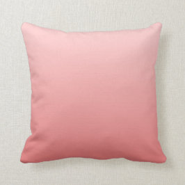 Roze en lichte koraalombre kussen