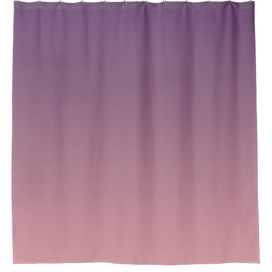 Roze en lila gradiënt, Ombre. Douchegordijn (Voorkant)